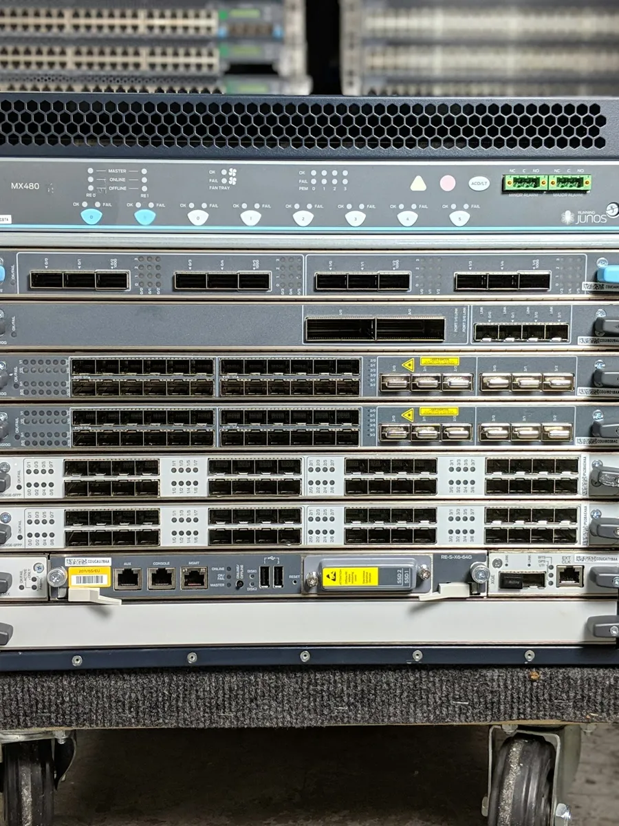 Carrier-grade router chassis with line cards
